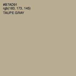 #B7AD91 - Taupe Gray Color Image